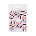 Set de dos pinzas para el pelo con lazos a rayas naranja negro y blanco para Halloween - Estilo de Rayas Naranja Negro Blanco (PP250-1)