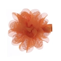 Lindo clip de pelo de flor naranja en gasa con cinta suave para niñas pequeñas - Estilo Naranja (PP253-6)