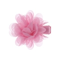 Pinza para el pelo con flor de gasa rosa y clip de cocodrilo suave para bebés - Estilo Rosa (PP253-15)