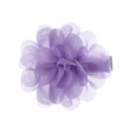 Fermaglio per capelli a fiore in chiffon viola con clip in metallo rivestita in tessuto - Stile Viola (PP253-24)