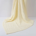 Soft 6-layer bamboo cotton muslin swaddle blanket in cream yellow for newborns - Creamy Yellow