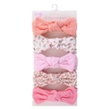 5-pack baby cotton headbands with floral prints and bows for newborn girls - Multicolor Mixed Style (DP232-5) / 5 Pieces Pack