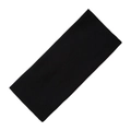 Soft black elastic headband with knitted texture for washing face and bath hair styling - Black