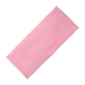 Elastic pink knit spa headband for face washing with wide cashmere-like texture - Pink