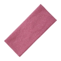 Elastic knitted facial headband in rose red and white melange textured fabric - Mixed Rose Pink