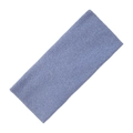 Elastic wide headband in soft dusty blue knitted fabric for face washing and spa - Light Blue