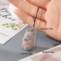 Detail showing a 9.5cm flocked capybara keychain with dimensions and weight specs - Brown Flocked Capybara (11MR75)