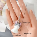 Détails de taille du porte-clés bouledogue français floqué avec dimensions de 10cm - Bouledogue Noir Blanc (13MR27)
