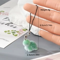 Detail of a green flocked resin turtle keychain with silver lobster clasp and woven cord - Green Flocking Turtle Style (23MR82)