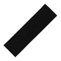 Bandeau sport noir en coton élastique pour yoga avec une texture tricotée respirante - Noir