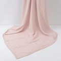 Manta envolvente de muselina de bambú y algodón color rosa suave transpirable - Verde Pálido
