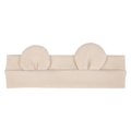 Beige gestricktes Baby-Stirnband mit süßen Tierohren und elastischem Strukturstoff - Beige