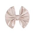 Elegant champagne pink oversized satin bow hair clip with silky texture for girls - Champagne Pink (PP277-7)