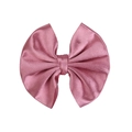 Elegant dusty rose satin bow hair clip for girls, handmade silk texture hair accessory - Dusty Pink (PP277-16)