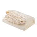Couverture pour bébé en gaze de coton à six couches blanc crème avec dentelle élégante - Taille Standard / Beige