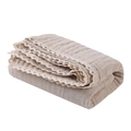 Couverture bébé en gaze de coton beige à 6 couches avec bordure en dentelle élégante - Taille Standard / Khaki
