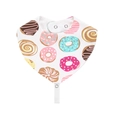 Cotton baby bandana bib featuring colorful donut prints with adjustable snap buttons - Donut (WW104-4)
