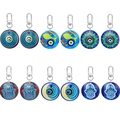 12er-Set Türkisches Böses Auge und Hamsa Hand Schlüsselanhänger mit blauen Acryl-Anhängern - Blauer Stil (D330-2)