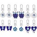 Set di 12 portachiavi Occhio del Male con ciondoli gufo elefante e farfalla blu - Set Stile Principale