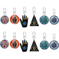 12-teiliges Schlüsselanhänger-Set mit Evil Eye und Hand der Fatima auf weißem Hintergrund - Hauptstil