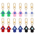 12-teiliges Hamsa-Hand- und Evil-Eye-Schlüsselanhänger-Set in sechs Farben aus Zinklegierung - Hauptstil-Set / Bunt