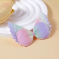 Detail of glitter gradient butterfly wings hair clip with pink and purple sequins - Pink Purple Gradient