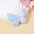 Glittering gradient purple and blue double-layer butterfly accessory with pearls - Purple Blue Gradient Style (#3)