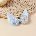 Sparkly light blue sequin angel wing hair accessory for DIY crafts and decorations - Light Blue