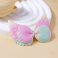 DIY butterfly wings accessory with pink and green gradient and glitter finish - Pink-Green Gradient
