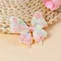Dettaglio di toppa farfalla glitterata sfumata rosa e verde per accessori fai-da-te - Sfumatura Rosa Verde (#1)