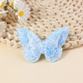 Pinza para el pelo de mariposa con purpurina azul claro y alas de doble capa para niñas - Azul Claro (#2)
