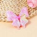 Patch a farfalla glitterata rosa laser per accessori capelli DIY e decorazioni - Rosa Glitterato (#3)