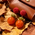 2604026 Resin Color Block Earrings