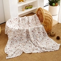 Floral pattern muslin cotton baby swaddle blanket for newborns soft breathable - Smt098-s178 / 120*110
