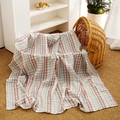 Multi-color plaid muslin cotton baby blanket and swaddle for newborns - Smt098-s181 / 120*110