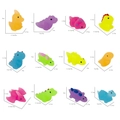Bunte Makronen Dinosaurier Mochi Squishy Spielzeuge mit Größenangaben und Gewichtsdetails - Transparente Dinosaurier-teigtaschen (preis Pro Teigtasche Zufällig)