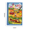 Reusable water drawing book with cartoon vehicle theme and 18.6cm x 13cm dimensions - Double-coil Thin Transportation Bag (includes Pen + Opp Bag)