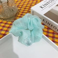 Elastico per capelli in organza LED azzurro con effetto luminoso per feste e serate - Azzurro