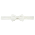 Diadema elástica de nailon blanco con lazo para bebés y niñas accesorio para el pelo - Blanco