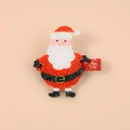 Barrette de Noël Père Noël avec paillettes rouges et blanches pour enfants et filles - Père Noël
