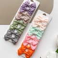 Lot de 16 barrettes à cheveux faites main avec nœuds en ruban gros-grain colorés - Style 3