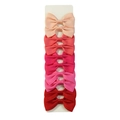 Set di 5 fermagli per capelli fatti a mano in nastro a coste sfumati in rosa - 1 (Serie Rosa)