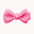 Barrette à cheveux rose avec nœud en ruban gros-grain pour filles et bébés - Rose Vif