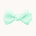 Barrette à cheveux pour fille avec nœud en ruban gros-grain couleur vert menthe frais - Vert clair