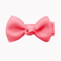 Noeud papillon rose en ruban gros-grain pour filles avec design fait main en tissu - Rouge pastèque