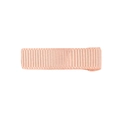 Pasador de pelo con lazo de cinta de grosgrain rosa y pinza de cocodrilo forrada - Color Piel