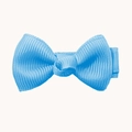 Barrette à cheveux nœud bleu clair en ruban gros-grain fait main pour petites filles - Bleu