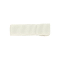 Handmade cream grosgrain ribbon bow hair clip with detailed ribbed texture for girls - Off-white
