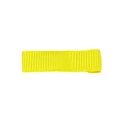 Yellow grosgrain ribbon wrapped rectangular hair clip for kids in minimalist style - Yellow