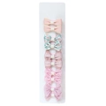10-piece set of handmade pink fabric bow hair clips for girls on display card - Style 8 / 10 Pieces Pack